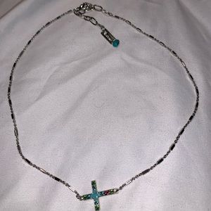 Mariana side cross necklace